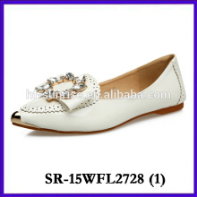 The newest lady flat shoes 2015 new products woman shoe